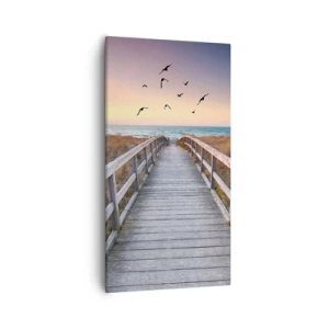 Canvastavla - Bild på duk - Startbana - 55x100 cm