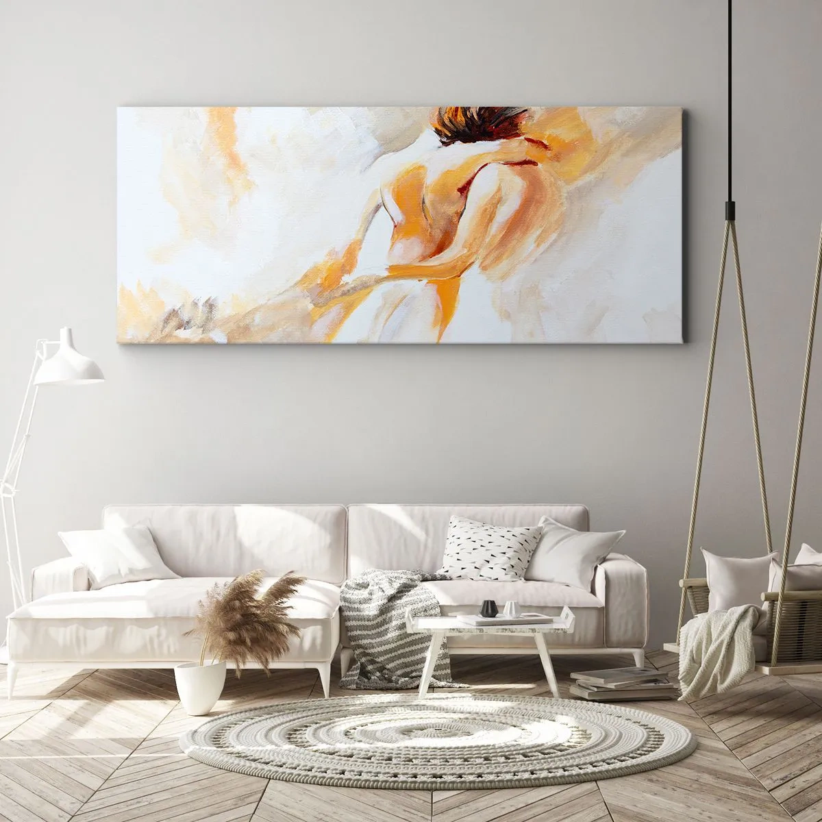 Canvastavla - Bild på duk - I närhetens himmel - 100x40 cm