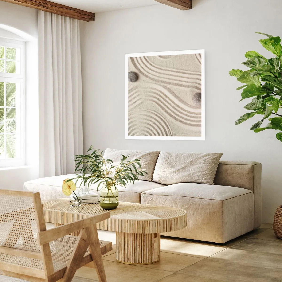 Affisch - Värmens beröring - 40x40 cm