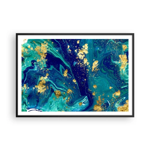 Affisch i svart ram - Solflingor - 100x70 cm
