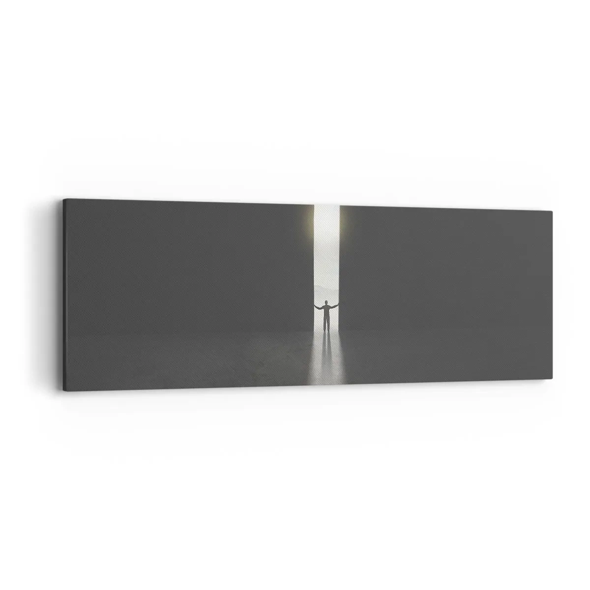 Canvastavla - Bild på duk - Ett steg mot den ljusa framtiden - 90x30 cm