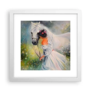 Affisch i vit ram - Ur en vacker dröm - 30x30 cm