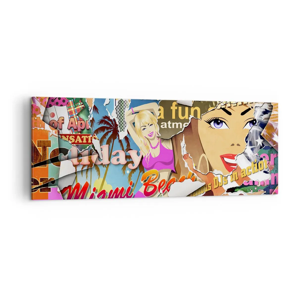 Canvastavla - Bild på duk - Sommarens återblickar - 140x50 cm