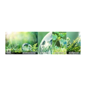 Fototapet Prov Standard Eco - Grön planet - Abstraktion, Ormbunke, Natur - 100x30 cm