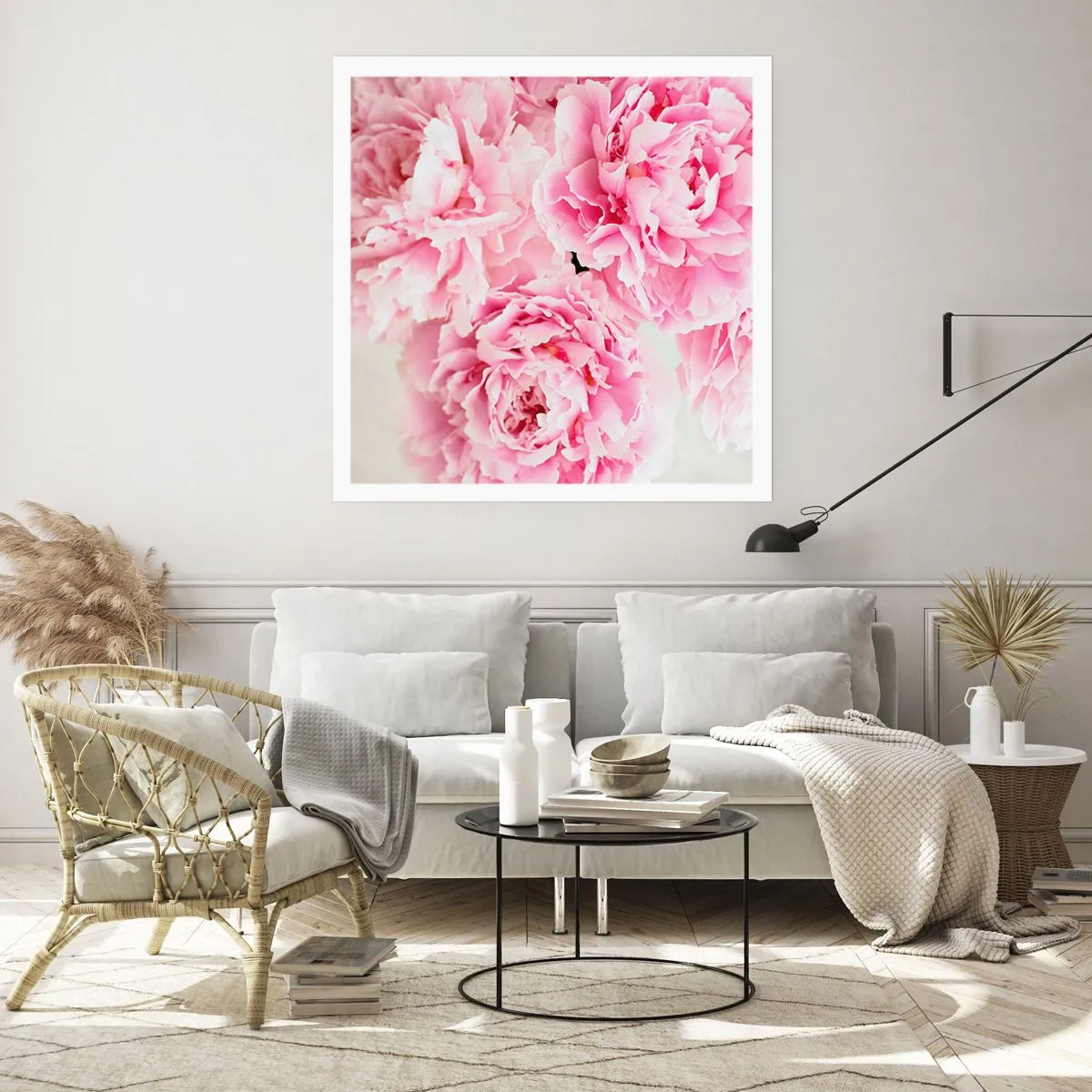 Affisch - Rosa prakt - 30x30 cm