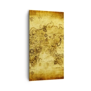 Canvastavla - Bild på duk - Världen är konstig - 55x100 cm