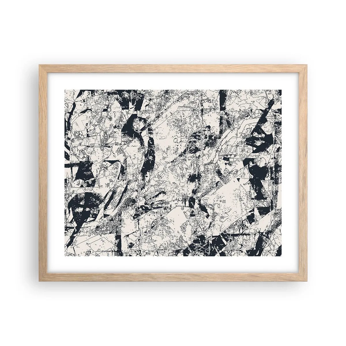 Affisch i ram av ljusek - Motsatsernas interpenetration - 50x40 cm