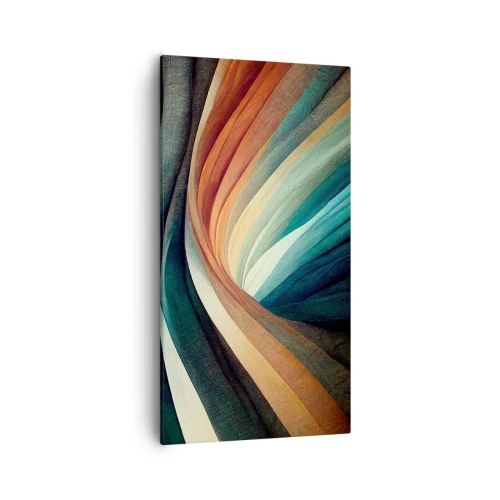 Canvastavla - Bild på duk - Vävd av färger - 55x100 cm