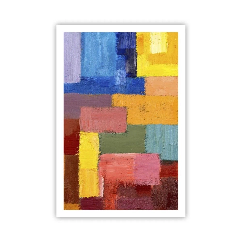 Affisch - Alla olika, alla färgglada - 61x91 cm