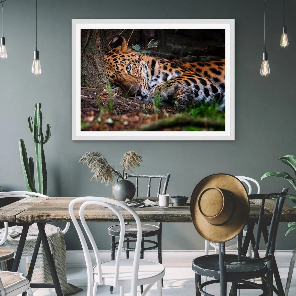 Affisch i vit ram - Tro mig - 100x70 cm