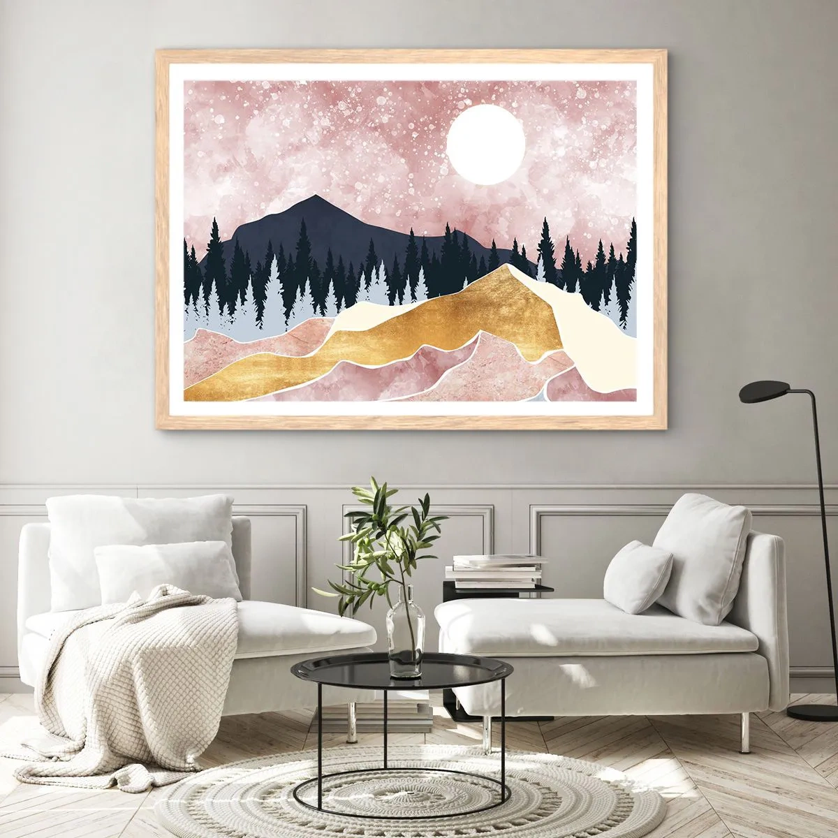 Affisch i ram av ljusek - Nattvakt - 91x61 cm