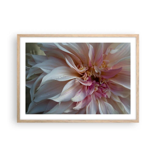 Affisch i ram av ljusek - Blommande friskhet - 70x50 cm