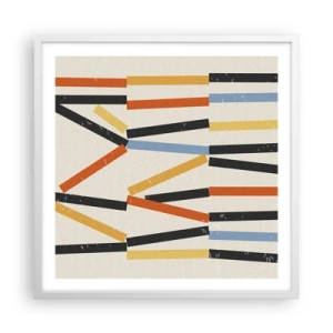 Affisch i vit ram - Horisontell komposition - 60x60 cm