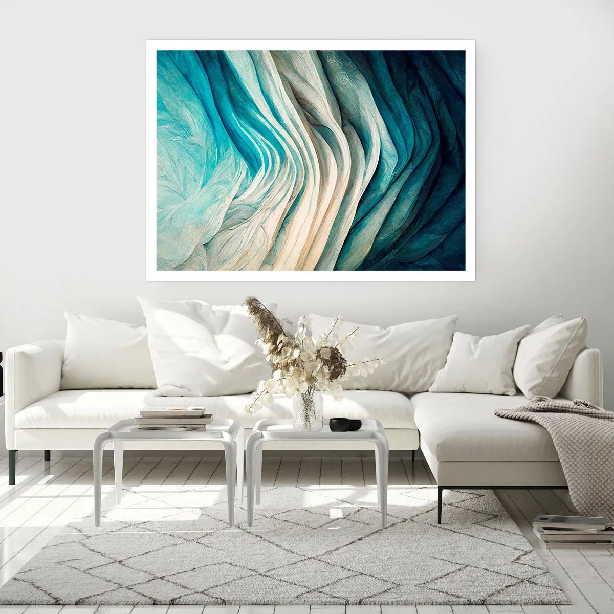 Affisch - Blå omättlighet - 91x61 cm