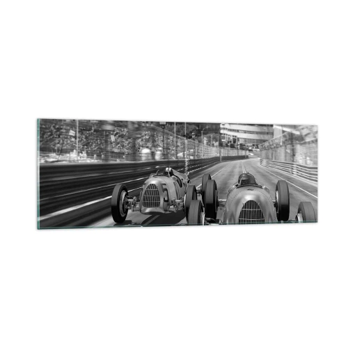 Glastavla - Bild på glas - För länge sedan i Monte Carlo - 90x30 cm