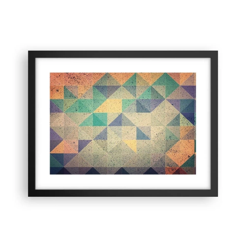 Affisch i svart ram - Trianglarnas republik - 40x30 cm