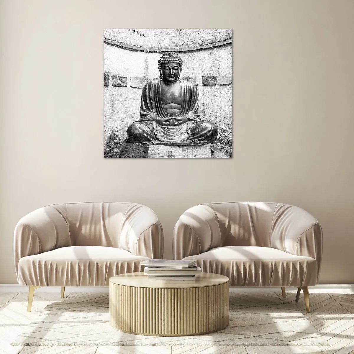 Glastavla - Bild på glas - Hos lugnets källor - 50x50 cm