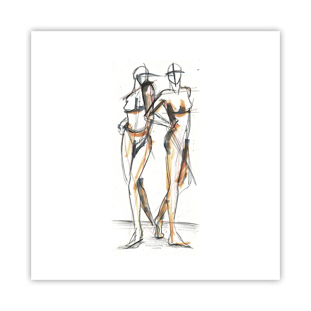 Affisch - Charmens studie - 50x50 cm