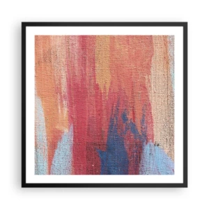 Affisch i svart ram - Rinnande regnbåge - 60x60 cm