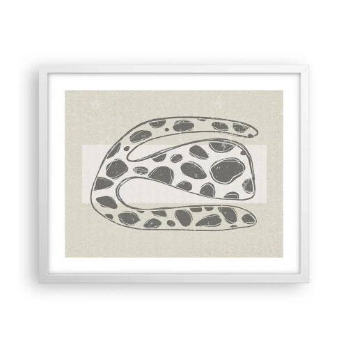 Affisch i vit ram - En bisarr varelse - 50x40 cm