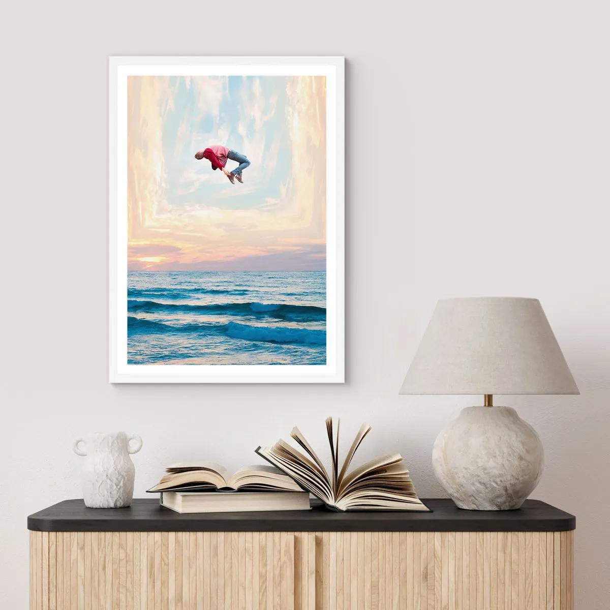 Affisch i vit ram - Till en annan dimension - 70x100 cm
