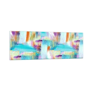 Glastavla - Bild på glas - Glatt klotter - 90x30 cm