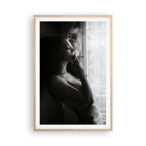 Affisch i ram av ljusek - Ett sensuellt ögonblick - 61x91 cm