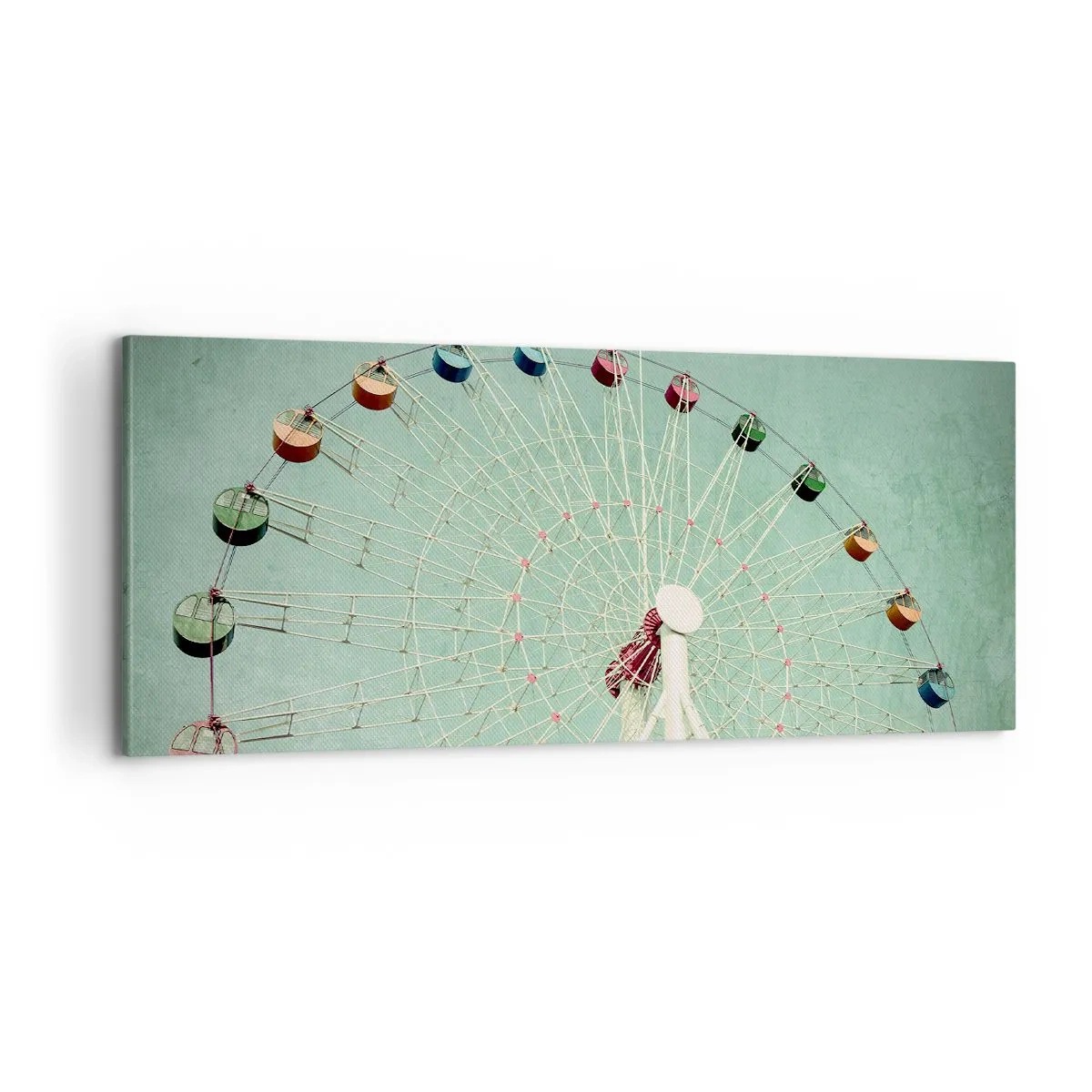 Canvastavla - Bild på duk - Välkommen att ha kul - 100x40 cm