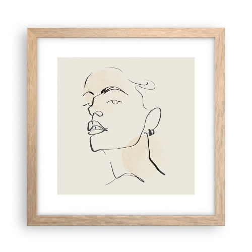 Affisch i ram av ljusek - Stolt blick - 30x30 cm