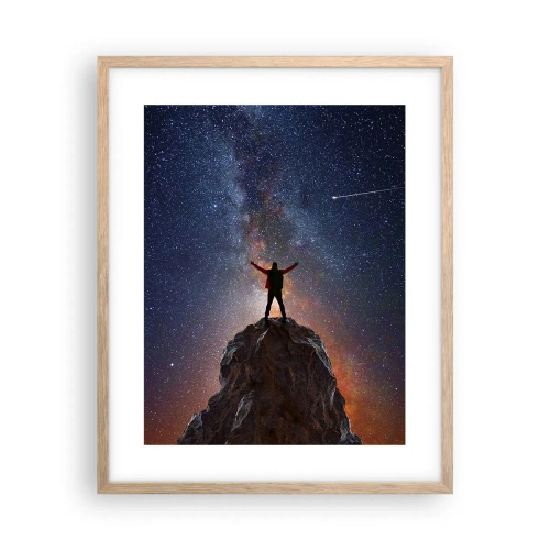 Affisch i ram av ljusek - Kraften är med mig! - 40x50 cm