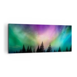 Canvastavla - Bild på duk - Vita magin - 100x40 cm