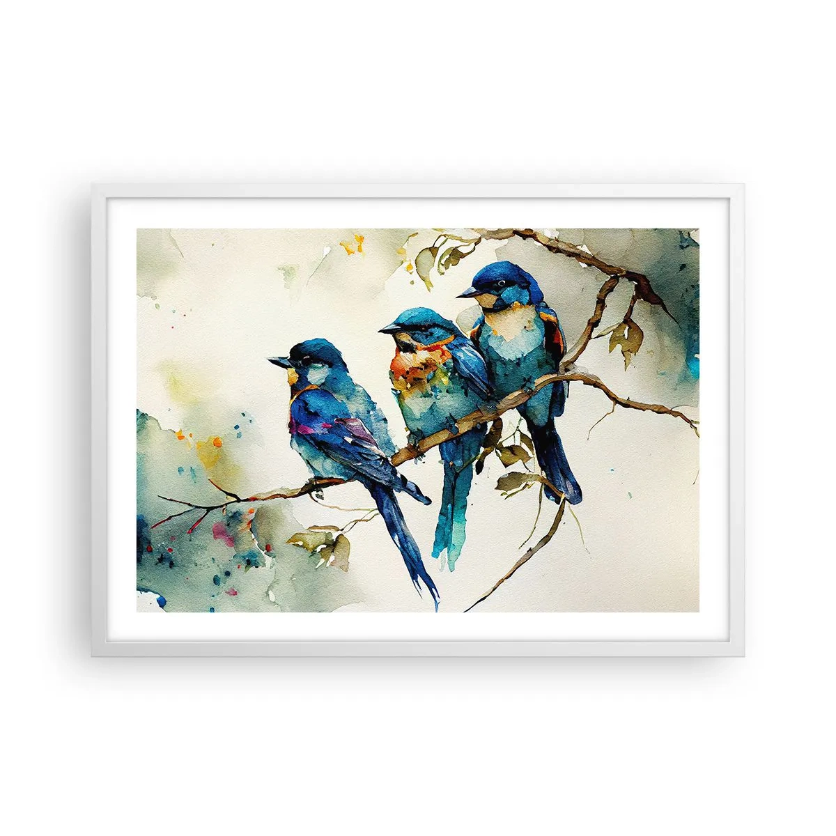 Affisch i vit ram - Sur? - 70x50 cm