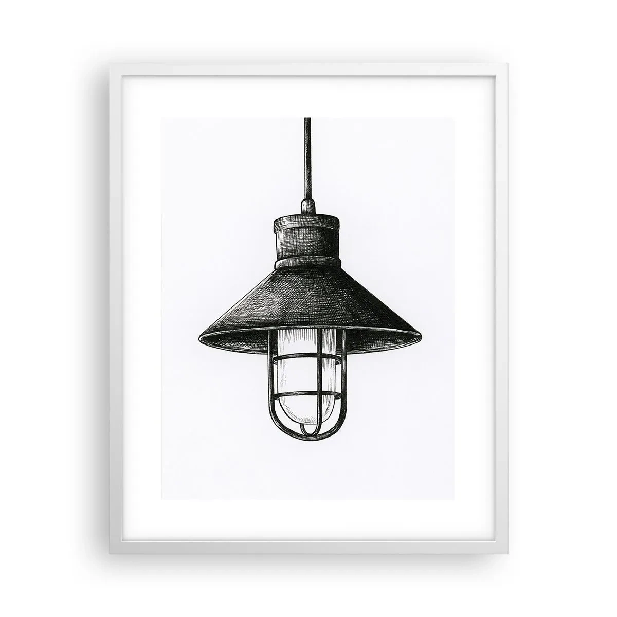 Affisch i vit ram - Som för många år sedan... - 40x50 cm