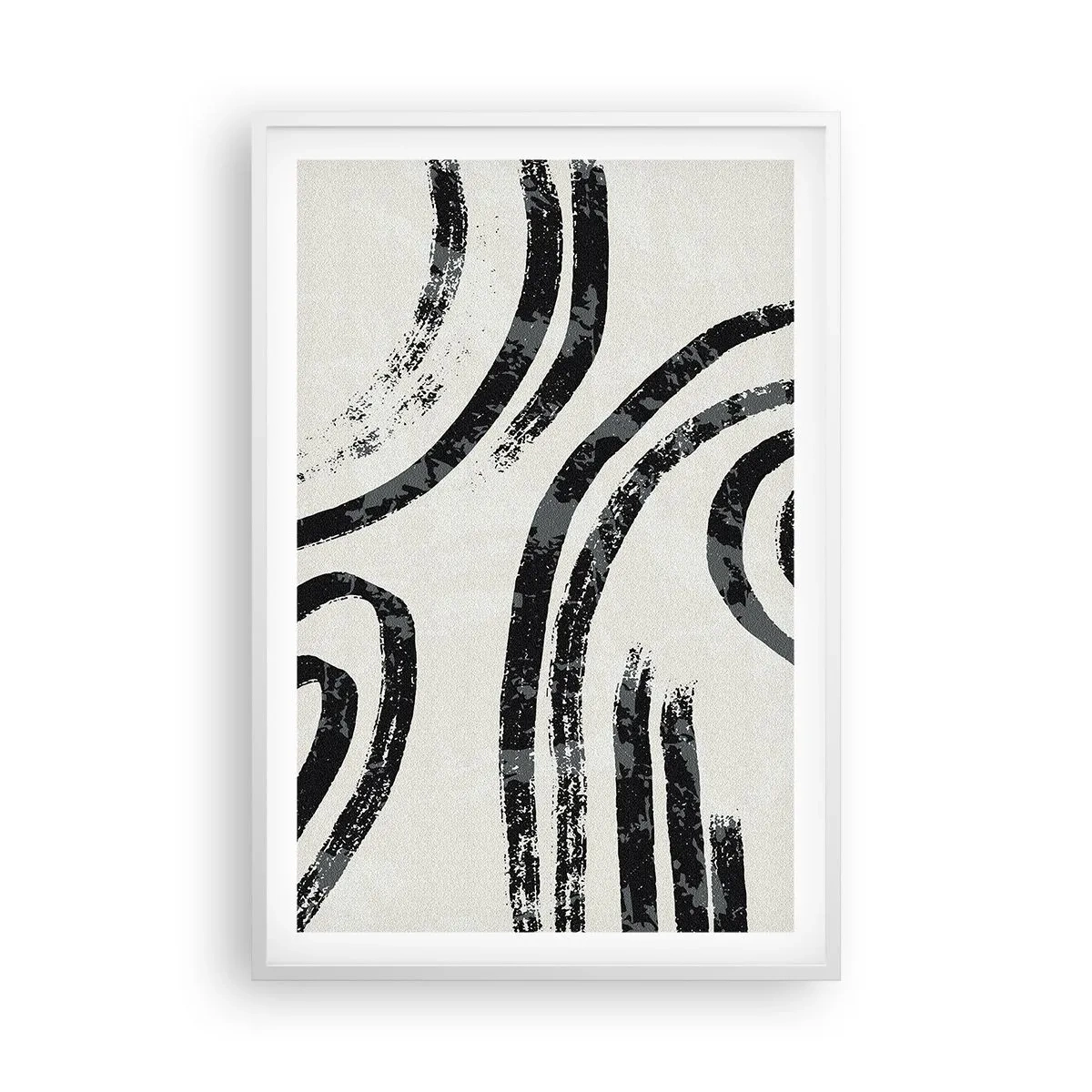 Affisch i vit ram - Halvstoppad - 61x91 cm