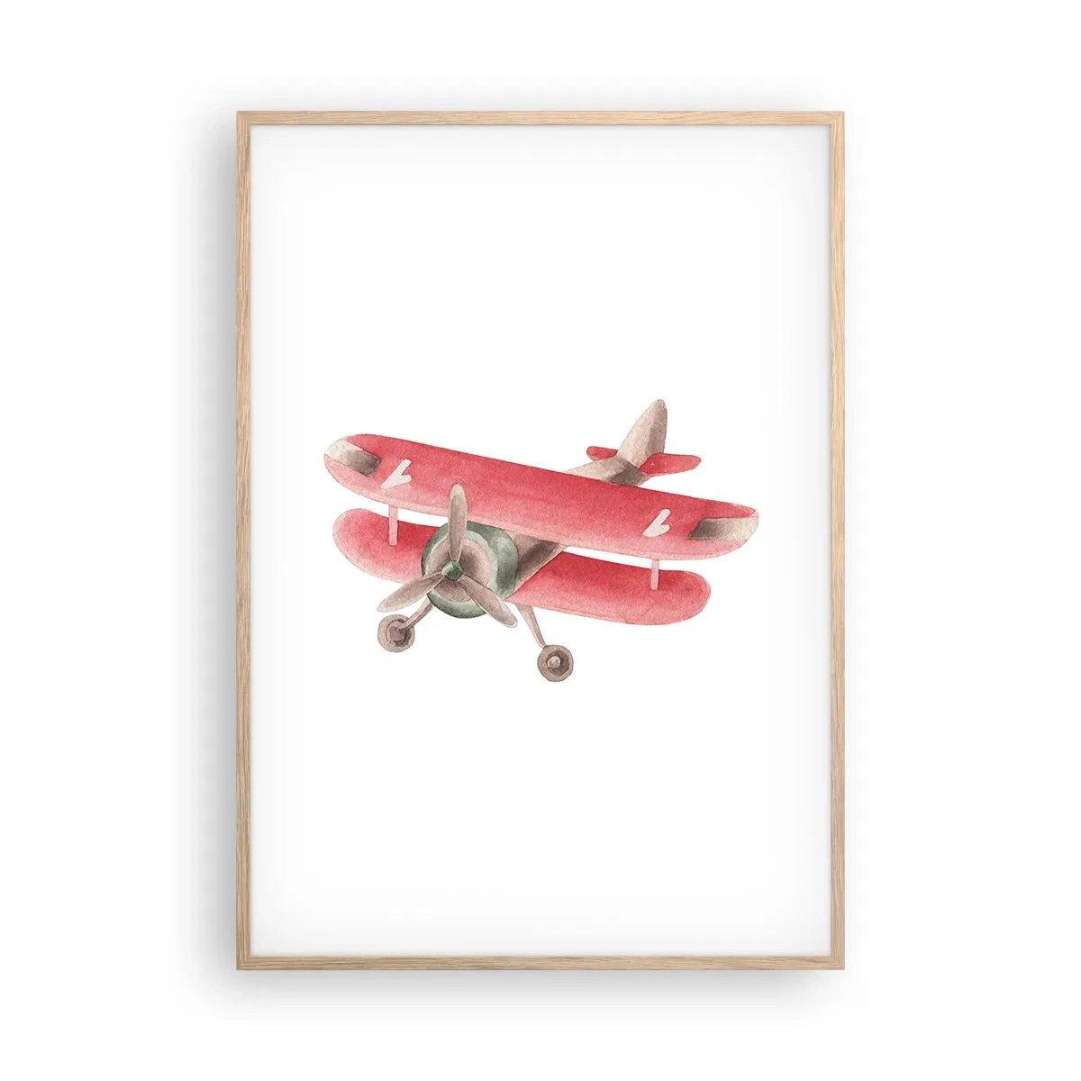 Affisch i ram av ljusek - Redo att flyga högt - 70x100 cm