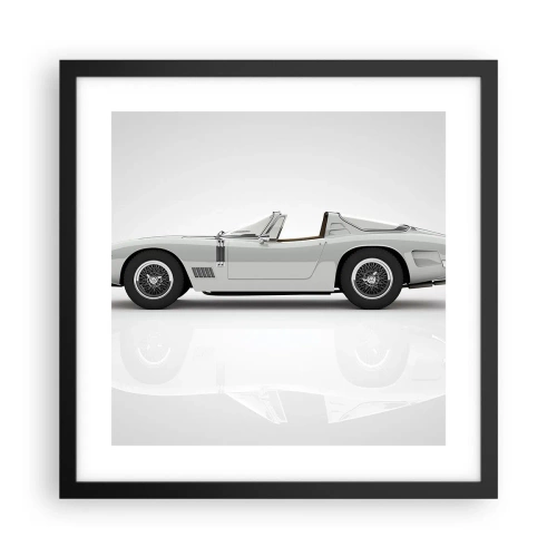 Affisch i svart ram - Ett löfte om lek - 40x40 cm