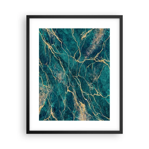 Affisch i svart ram - Guldåder - 40x50 cm