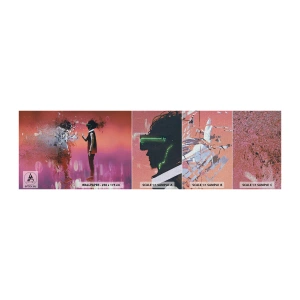 Provbit av fototapet Premium Canvas - Kan man titta in i sig själv? - Abstraktion, Bit, människor - 100x30 cm