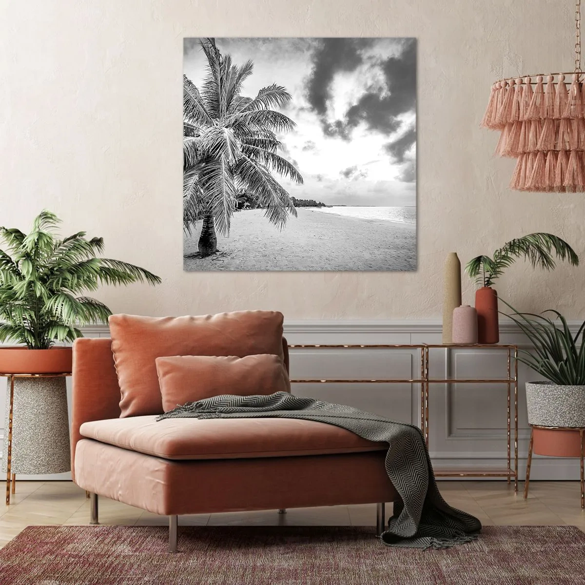 Canvastavla - Bild på duk - När du längtar efter ensamheten... - 60x60 cm