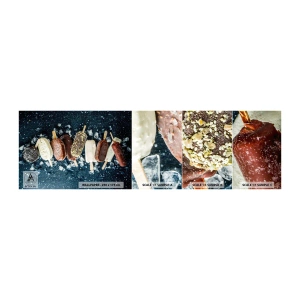 Fototapet Prov Standard Eco - Smak av varm sommar - Glass, Gastronomi, Mat - 100x30 cm