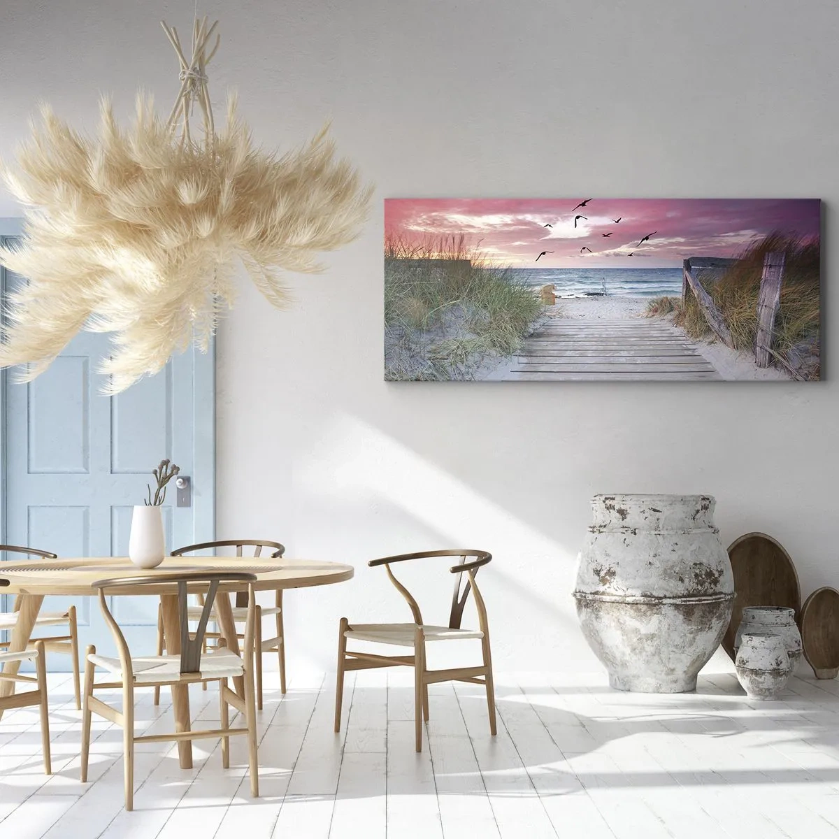 Canvastavla - Bild på duk - Östersjöimpression - 140x50 cm