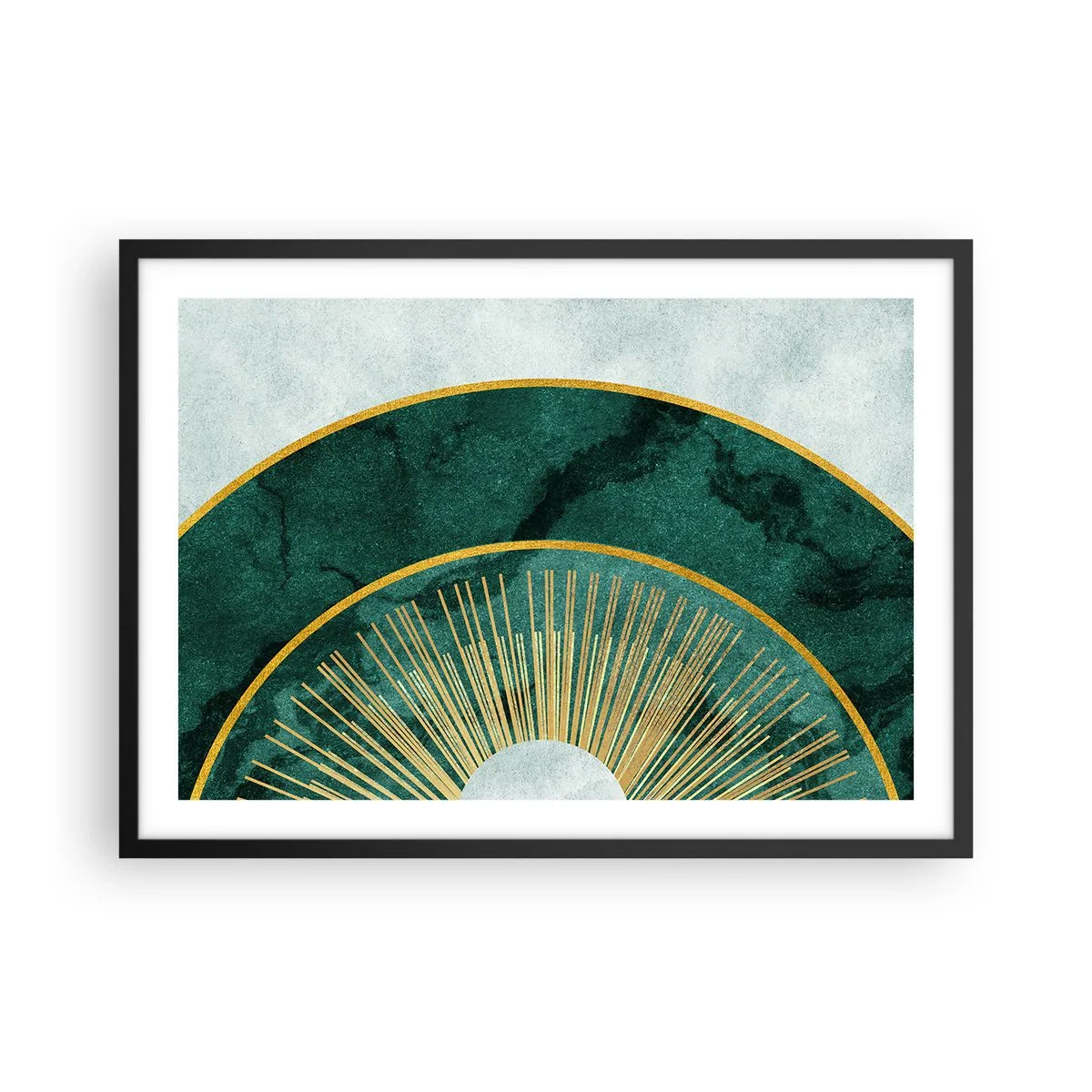 Affisch i svart ram - Ett annorlunda solsystem - 70x50 cm