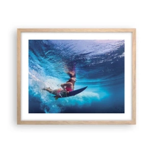 Affisch i ram av ljusek - Glädjens djup - 50x40 cm