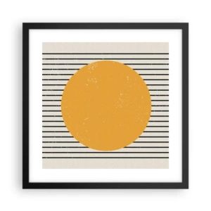 Affisch i svart ram - Enkelhetens kraft - 40x40 cm