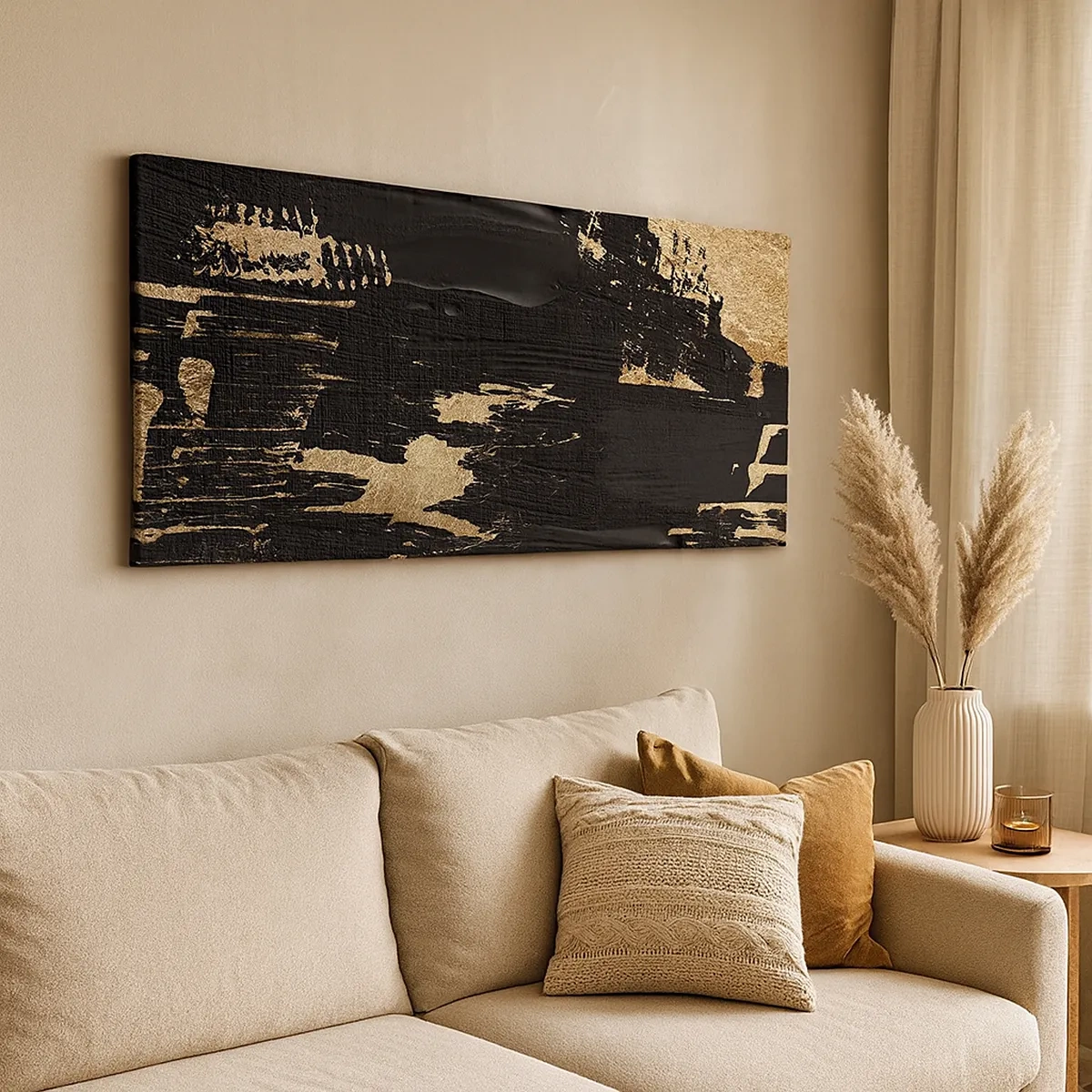 Canvastavla - Bild på duk - Ett spår av beröring - 30x30 cm