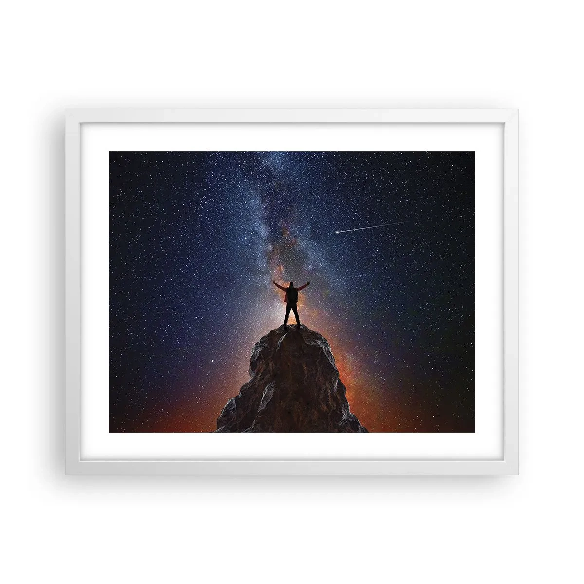 Affisch i vit ram - Kraften är med mig! - 50x40 cm