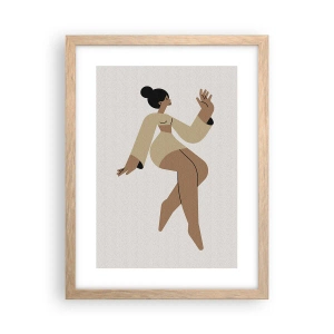 Affisch i ram av ljusek - Form av stil - 30x40 cm