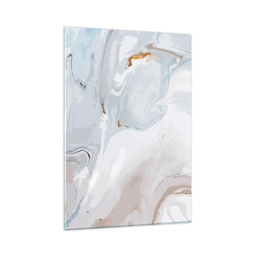 Glastavla - Bild på glas - Utbuktande vithet - 50x70 cm