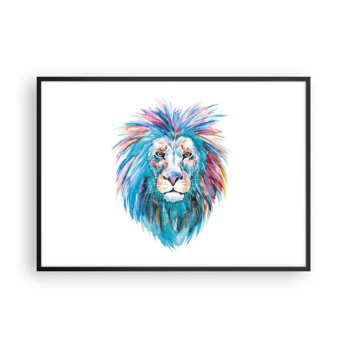 Affisch i svart ram - Elektrifierande aura - 100x70 cm