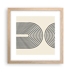 Affisch i ram av ljusek - Om en stund... - 30x30 cm